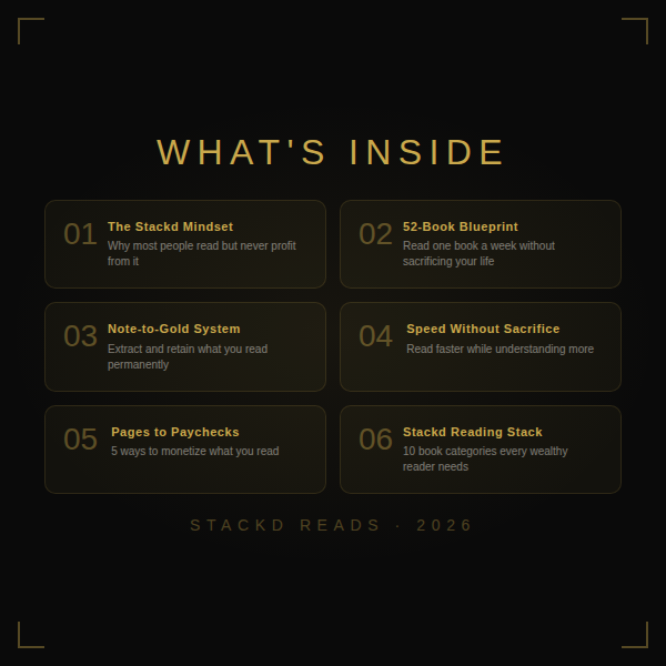 Stackd Reading: How to Read 52 Books a Year & Turn Knowledge Into Money